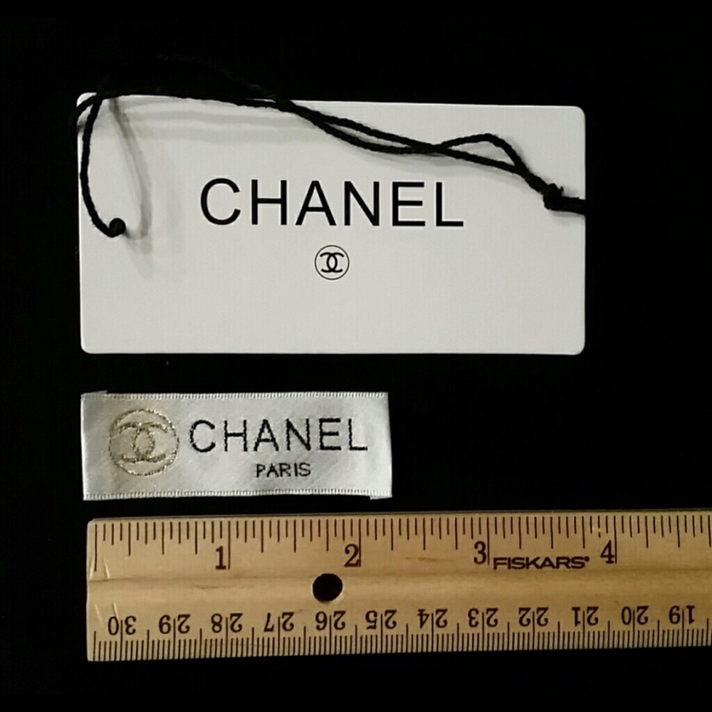 Chanel tags cloth and paper